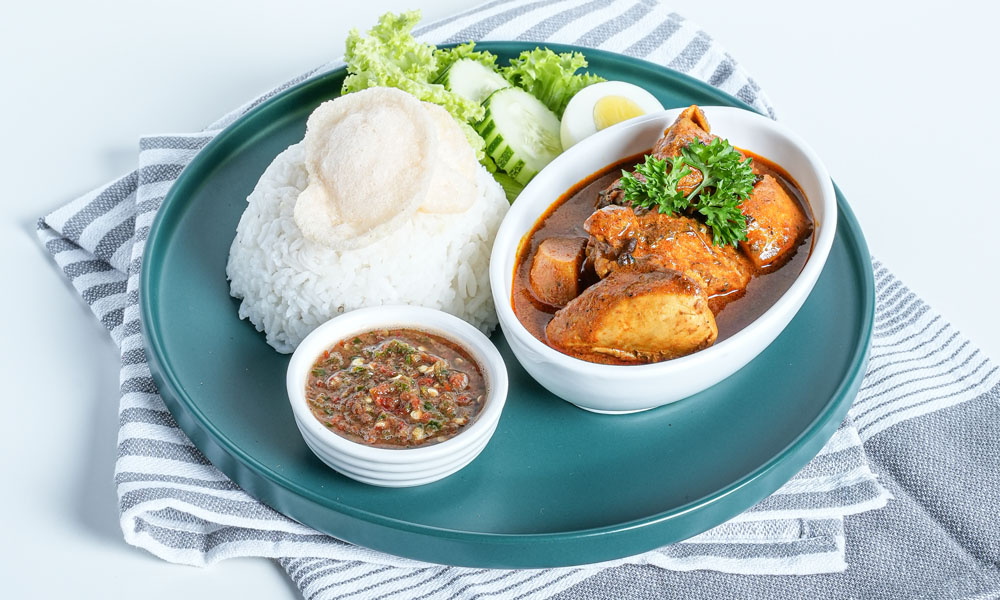 Fragrant Rice with Kari Ayam