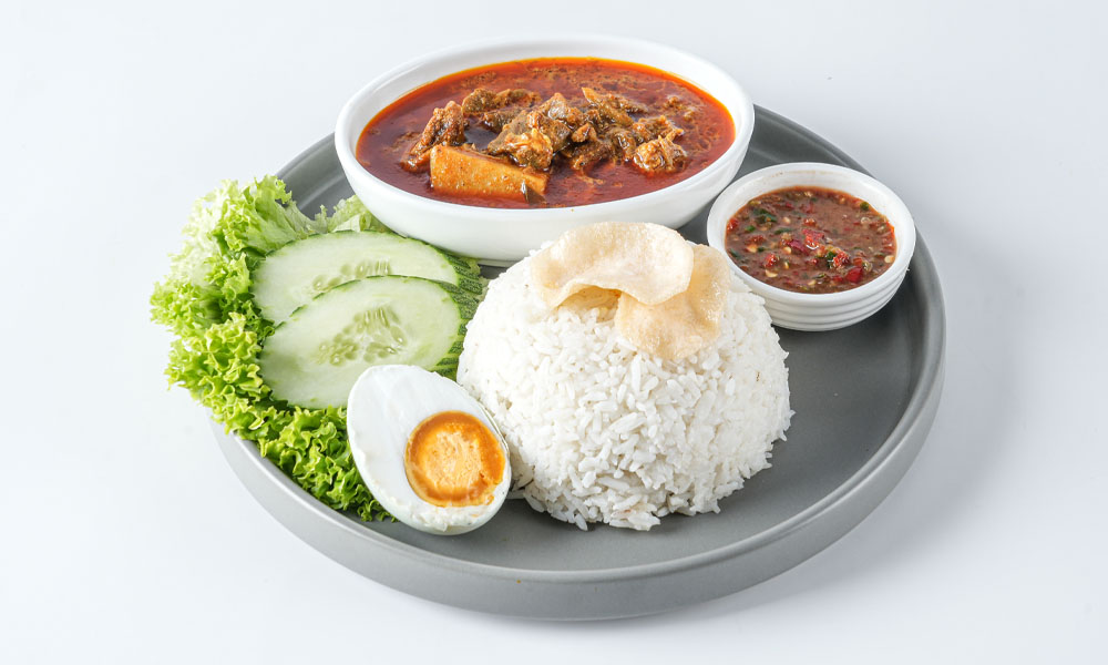 Fragrant Rice with Kari Kambing