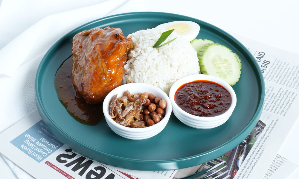 Nasi Lemak Kari Ayam